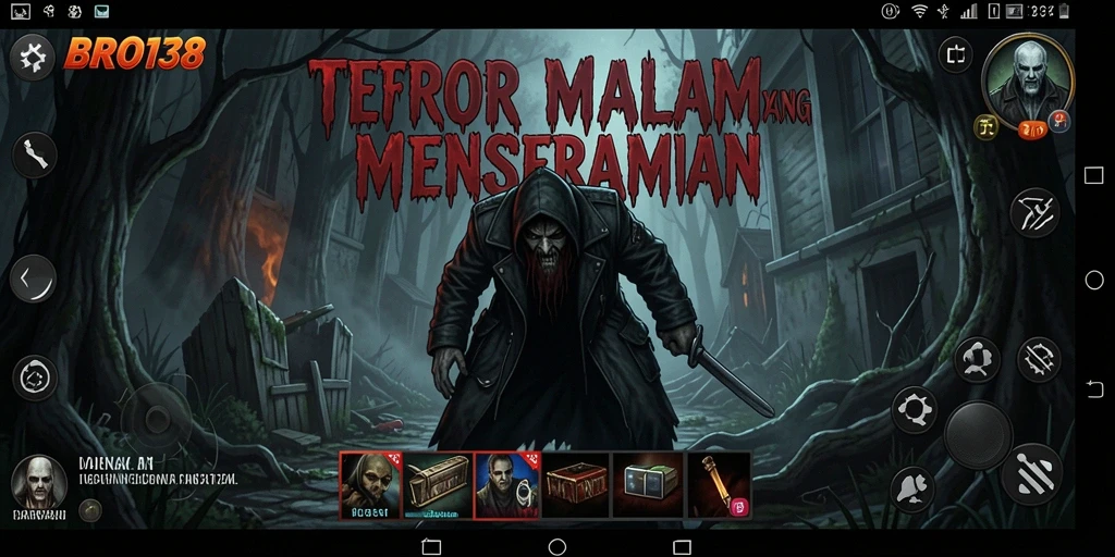 Screenshot gameplay BRO138 yang menampilkan momen seram menegangkan.