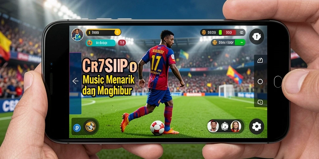 Tampilan utama CR7SIP dengan gameplay musik yang menarik.