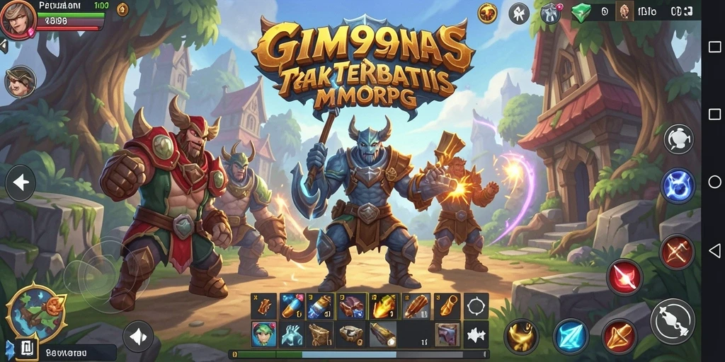Tampilan gameplay GIM999 yang menakjubkan dalam dunia MMORPG.