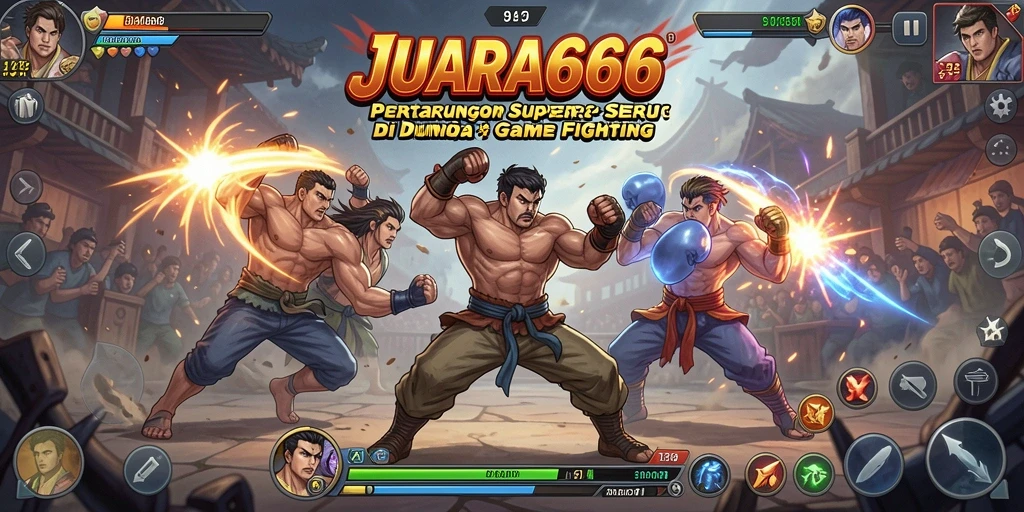 Tampilan grafik pertarungan JUARA666 yang mendebarkan.