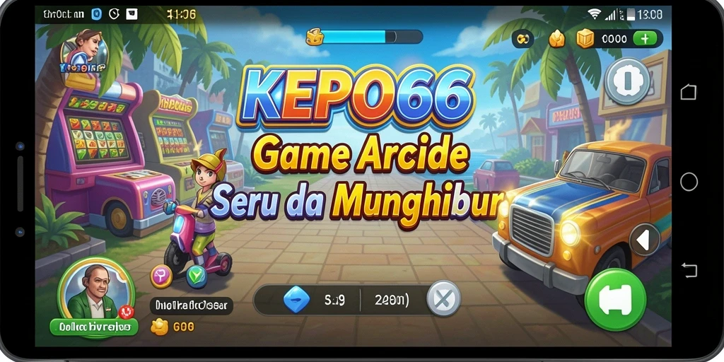 Tampilan gameplay KEPO66 yang penuh warna dan menantang.