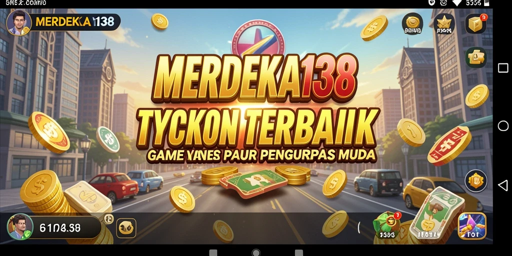 Screenshot gameplay MERDEKA138 dengan suasana Tycoon yang menarik.