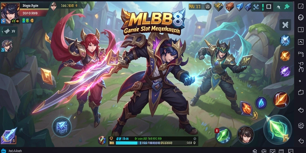 Screenshot gameplay MLBB8 yang menunjukkan aksi seru di slot.