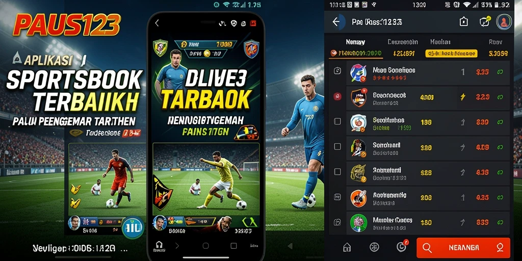 Screenshot PAUS123 menampilkan tampilan antarmuka taruhan olahraga yang menarik.
