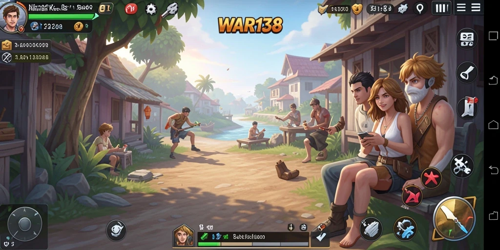 Tampilan aktivitas gameplay yang menyenangkan dan interaktif.